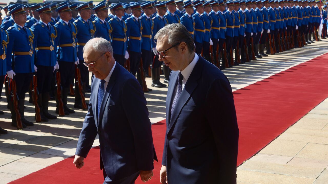Aleksandar Vučić dočekao predsednika Švajcarske Gi Parmelana