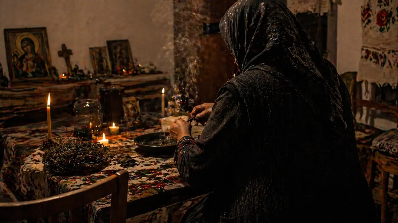 Vračara ilustracija