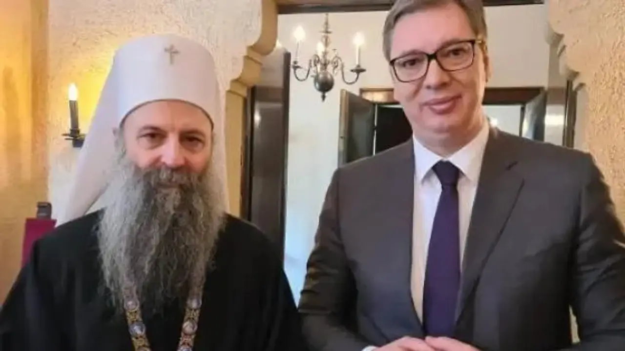 Patrijarh Porfirije i Aleksandar Vučić