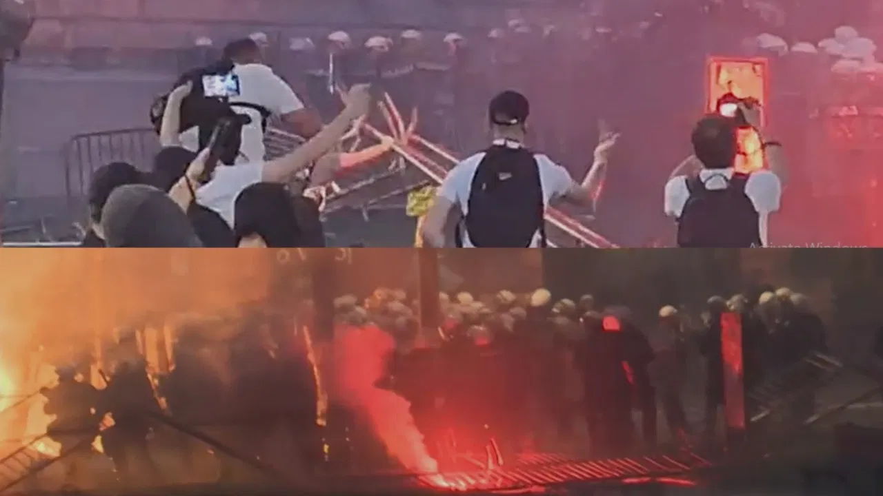 Neredi u centru Beograda