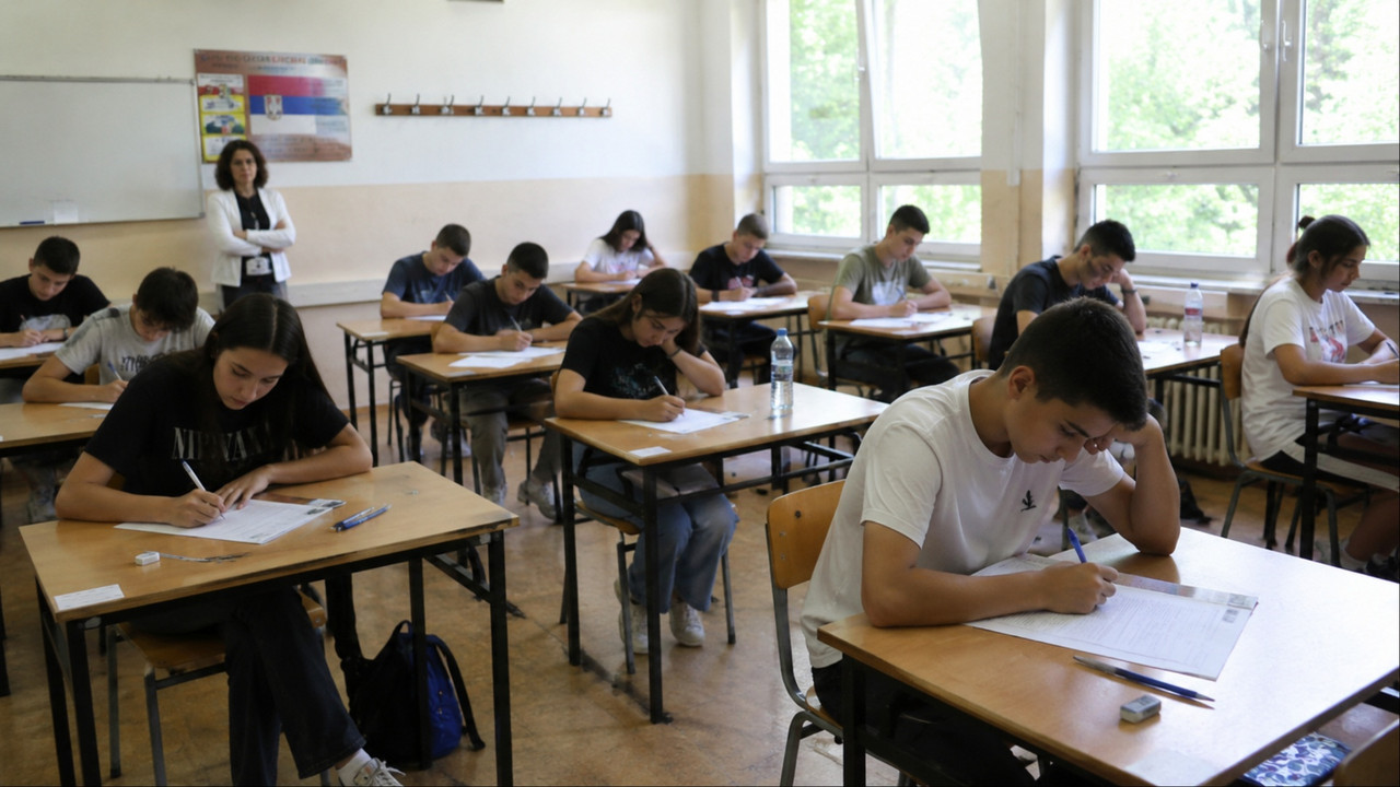 Osmaci polažu test iz srpskog jezika