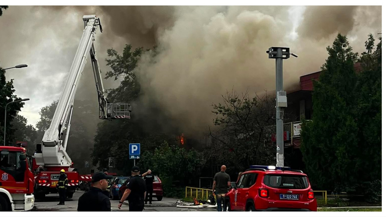 Požar na Novom Beogradu