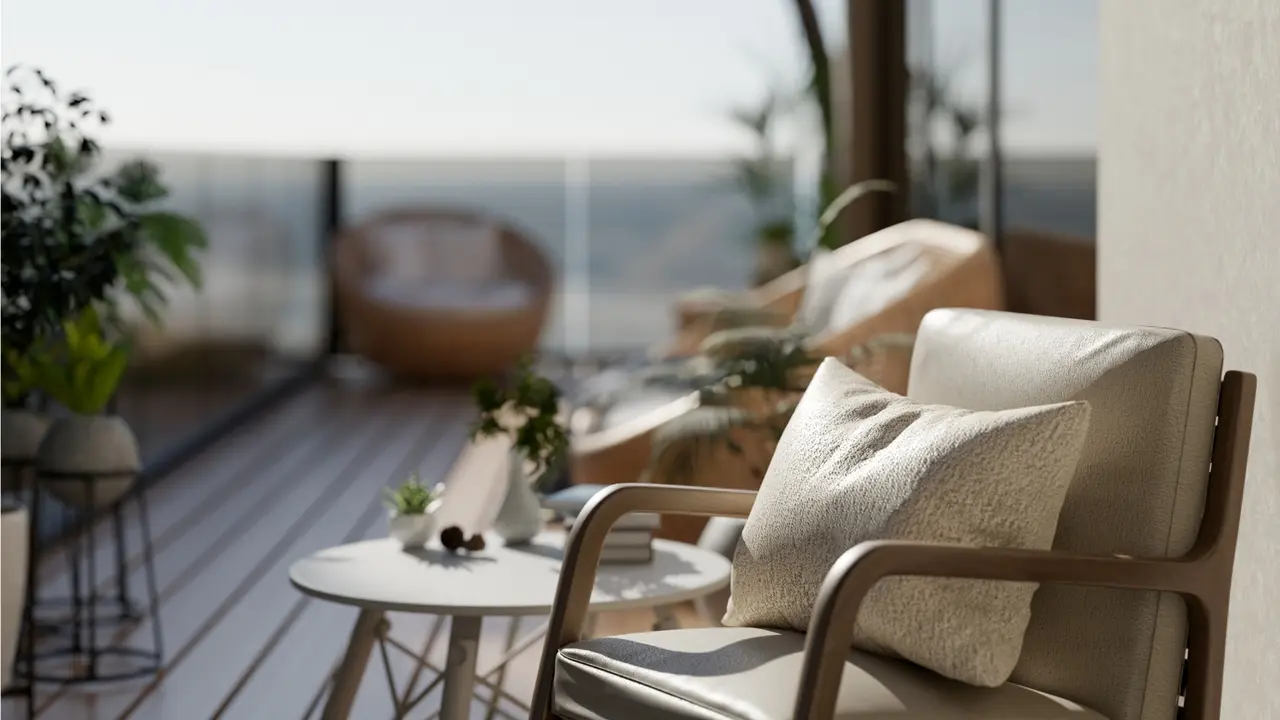 terasa, apartman na moru