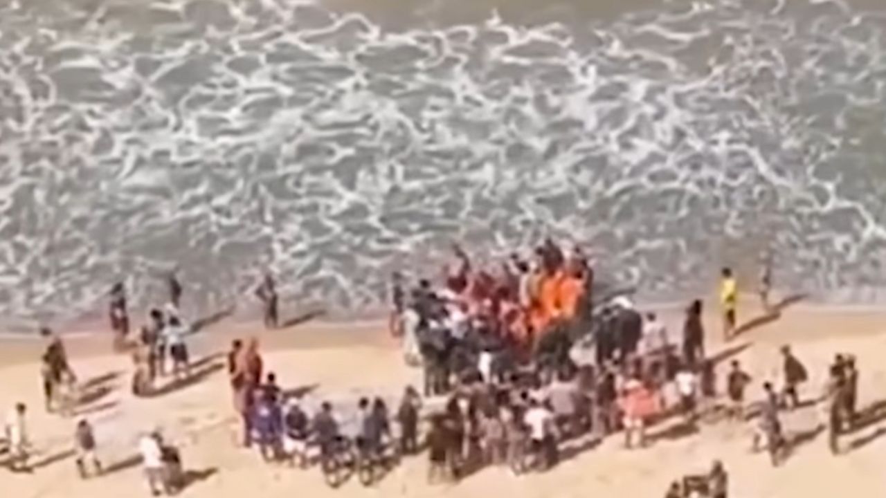 Plaža u Brazilu nakon incidenta