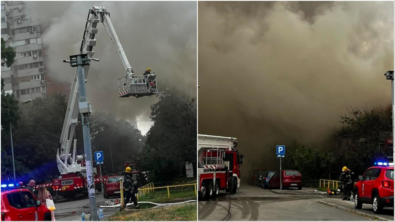 Požar na Novom Beogradu