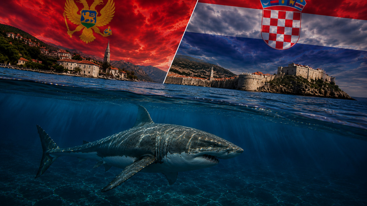 Velika bela ajkula u vodama Hrvatske i Crne Gore