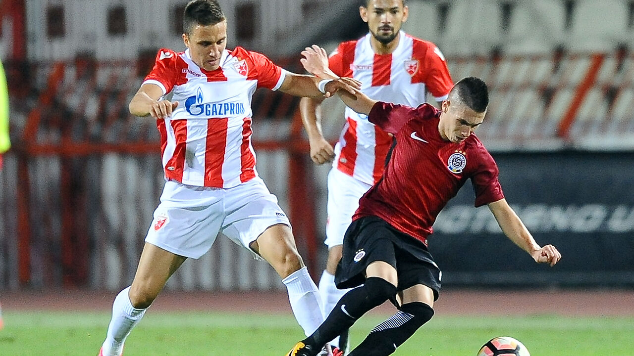 Srđan Plavšić na meču sa Crvenom zvezdom