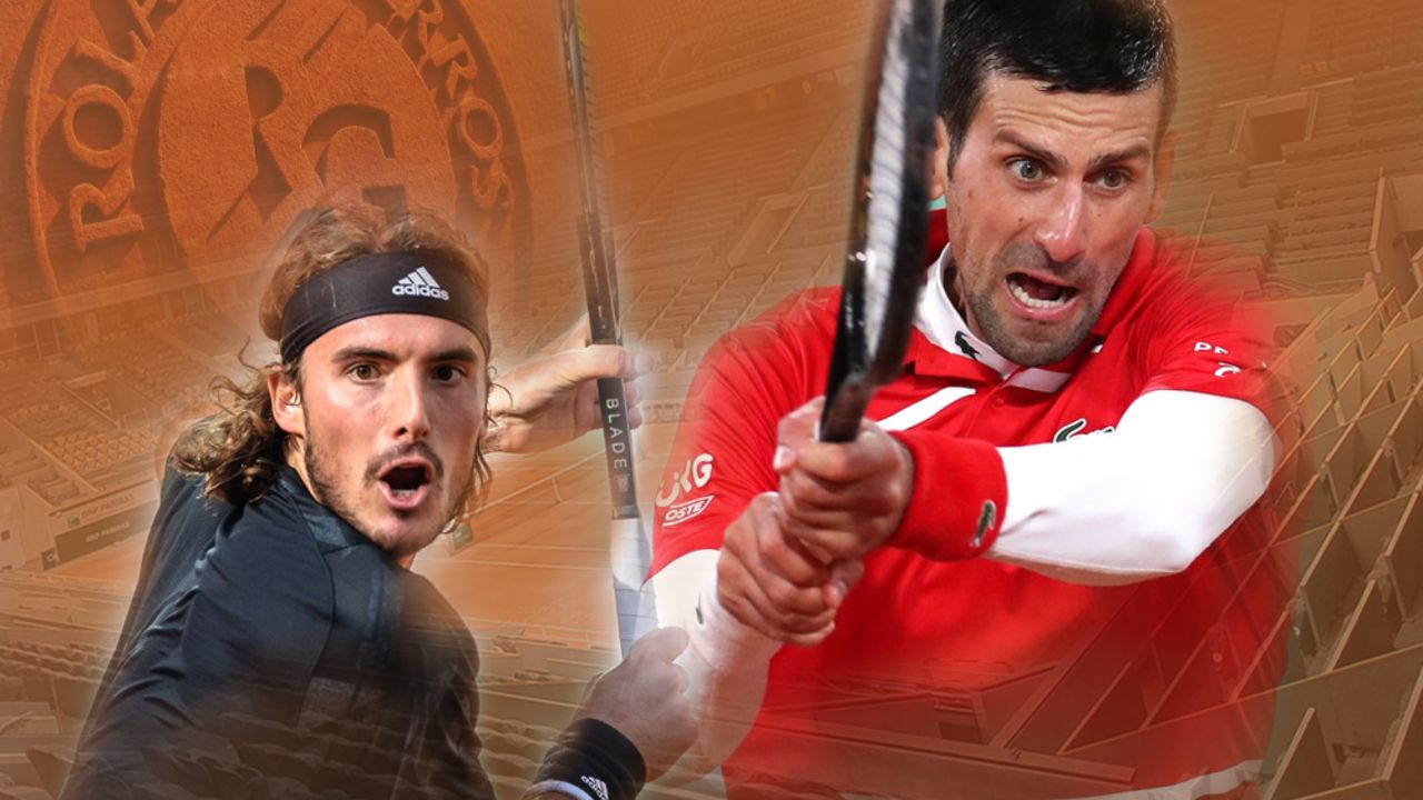 Stefanos Cicipas i Novak Đoković