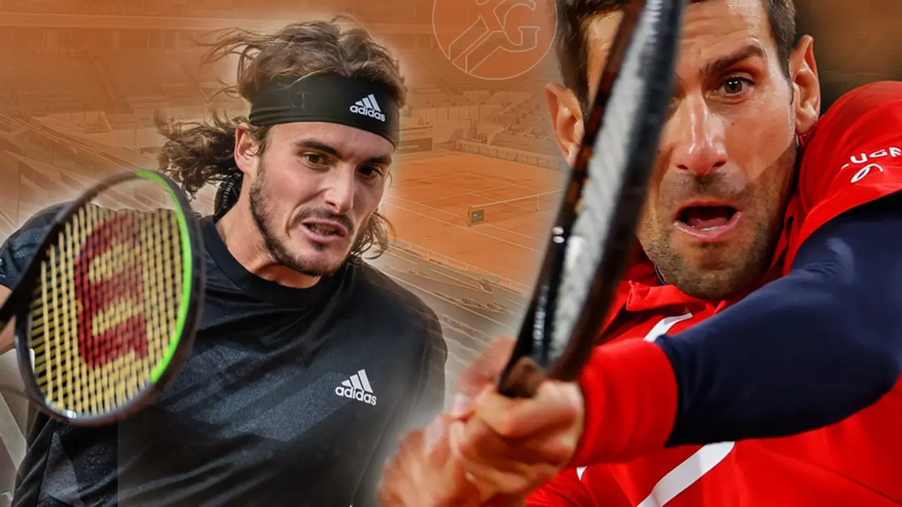 Stefanos Cicipas i Novak Đoković