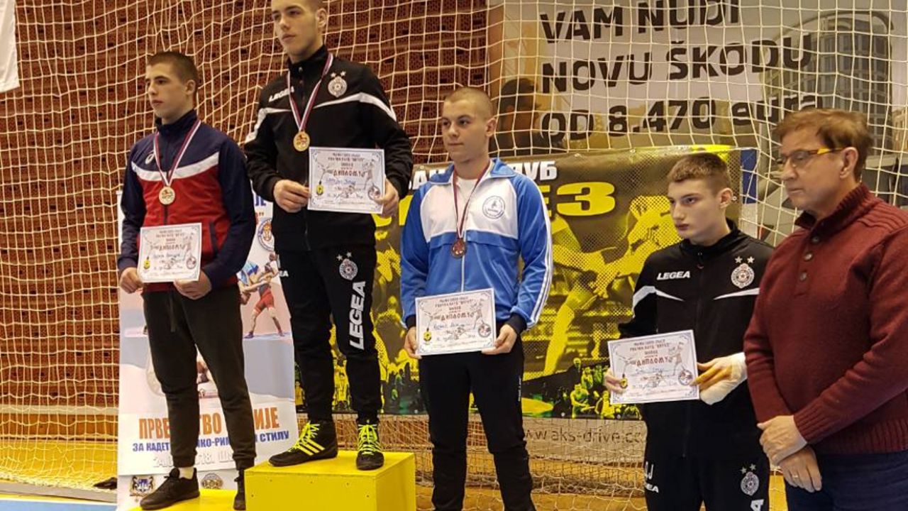 Jovan Markulić kadetski šampion Srbije u rvanju