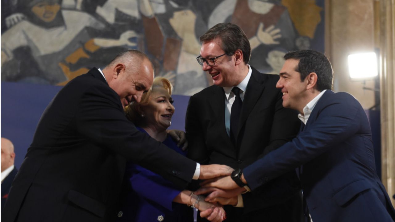 Bojko Borisov, Vjorika Danćila, Aleksandar Vučić, Aleksis Cipras