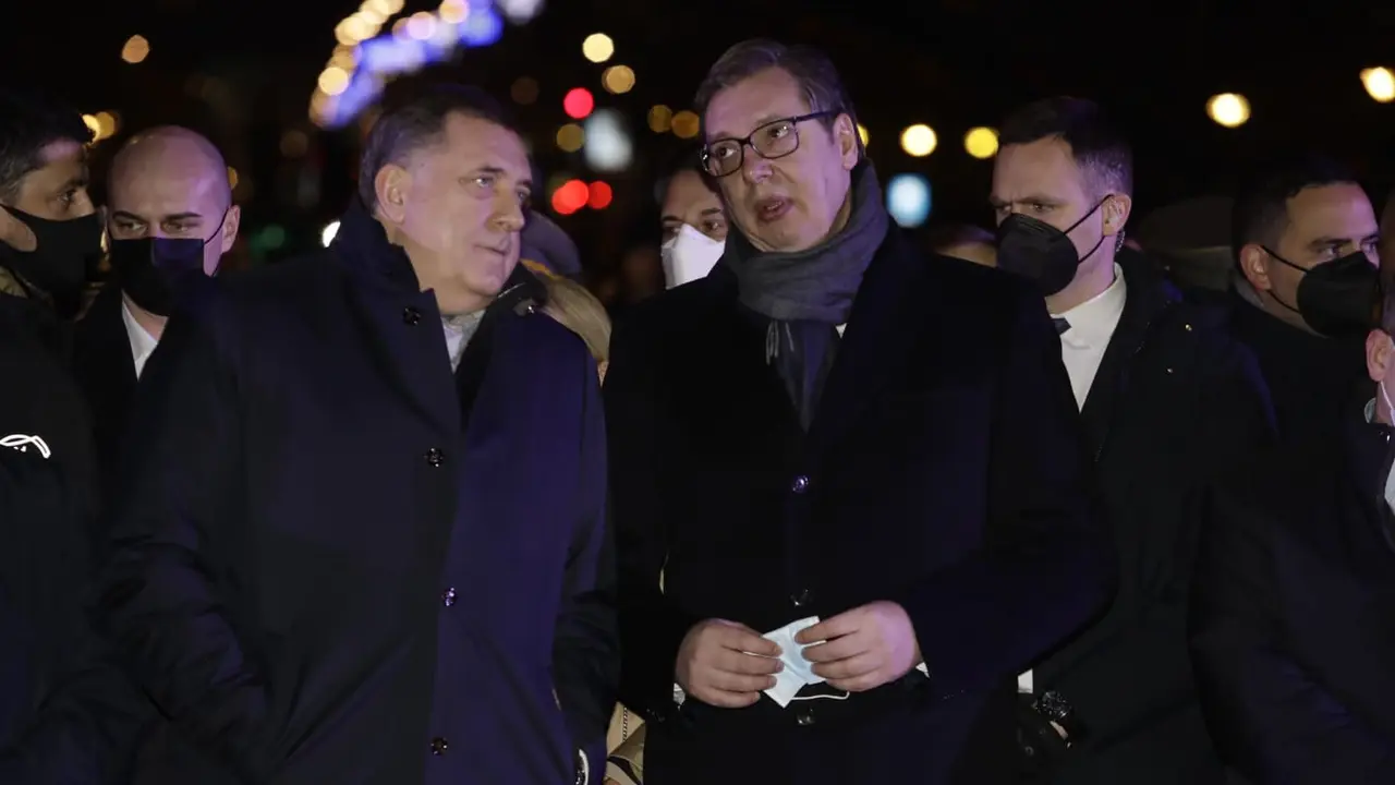 Aleksandar Vučić i Milorad Dodik