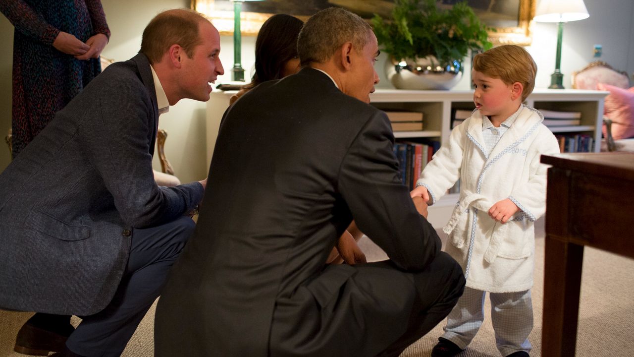 Barak Obama i princ Džordž