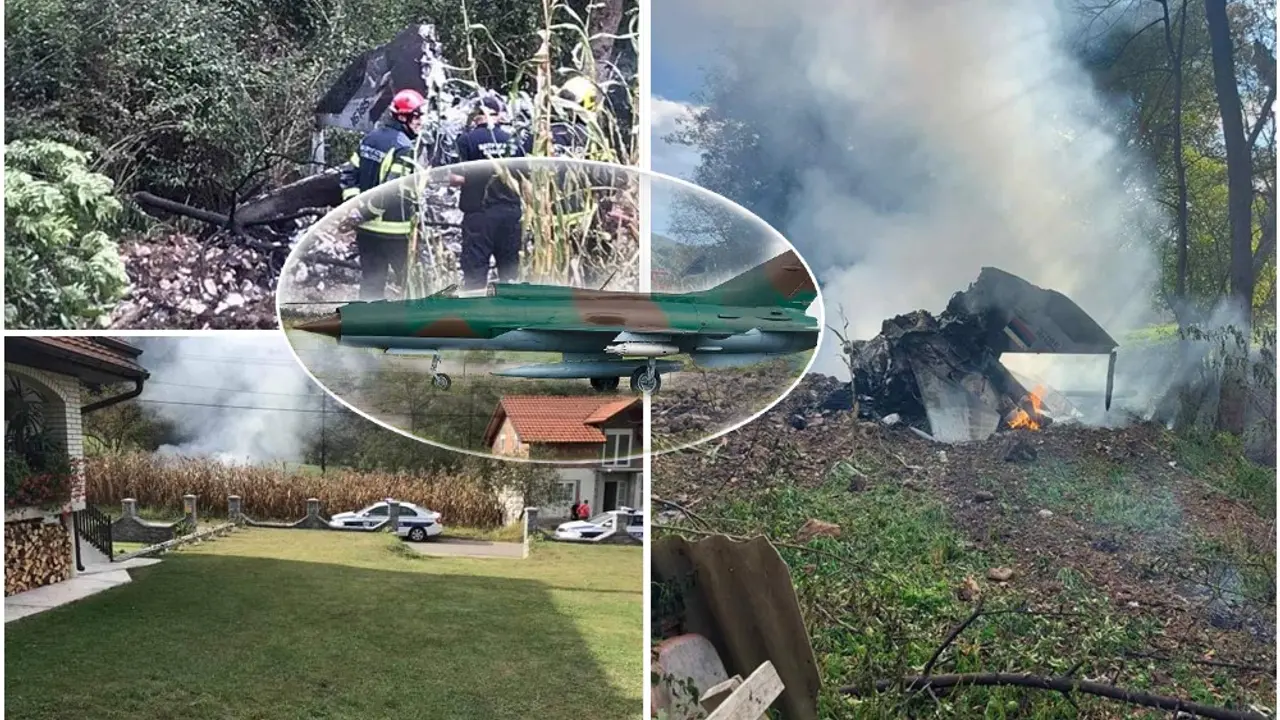 Brasina, pad aviona, pad Mig-a 21