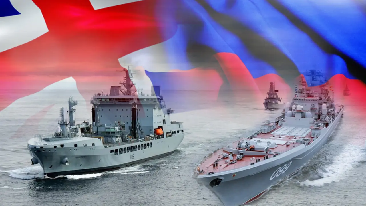 Ruski i britanski ratni brodovi