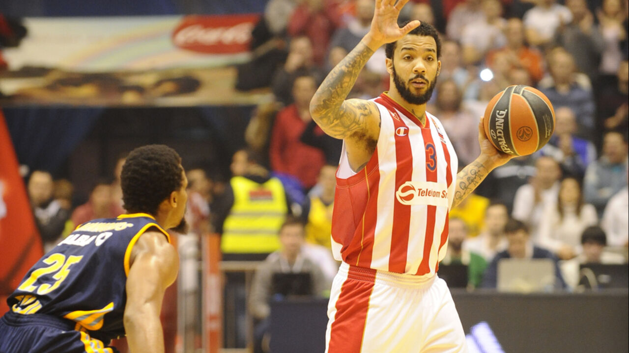 Markus Vilijams u meču Crvena zvezda - Alba