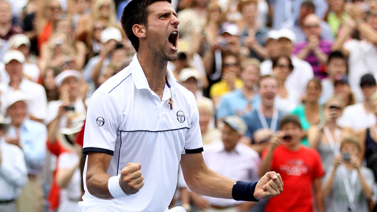 Novak Đoković slavi pobedu u polufinalu US Opena protiv Rodžera Federera