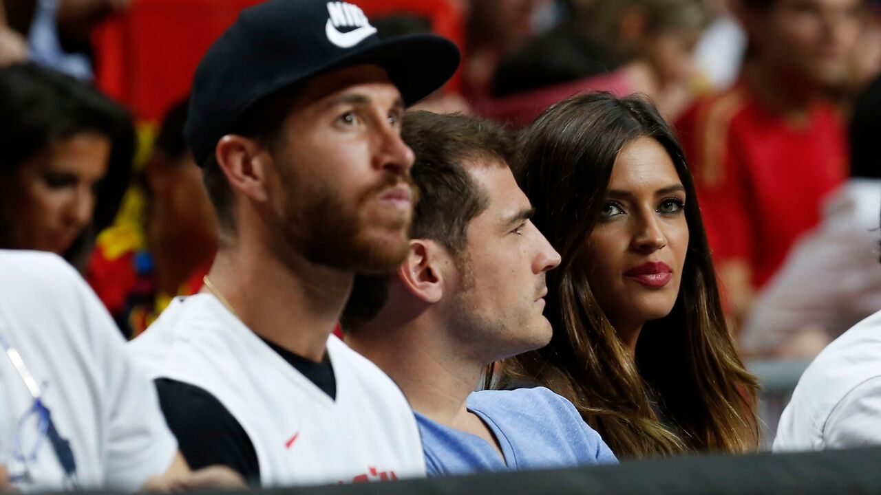Serhio Ramos, Iker Kasiljas i Sara Karbonero na meču četvrtfinala SP između Španije i Francuske