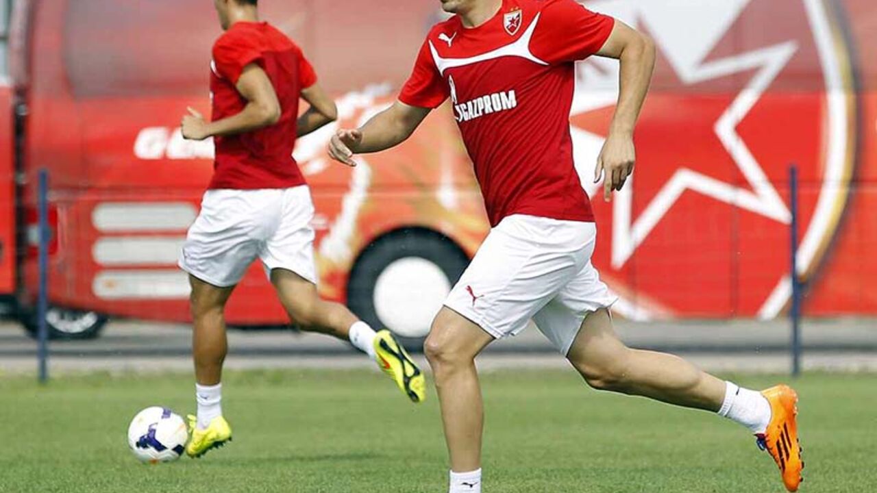 Miloš Bosančić na pripremama Crvene zvezde u Termama Čatež