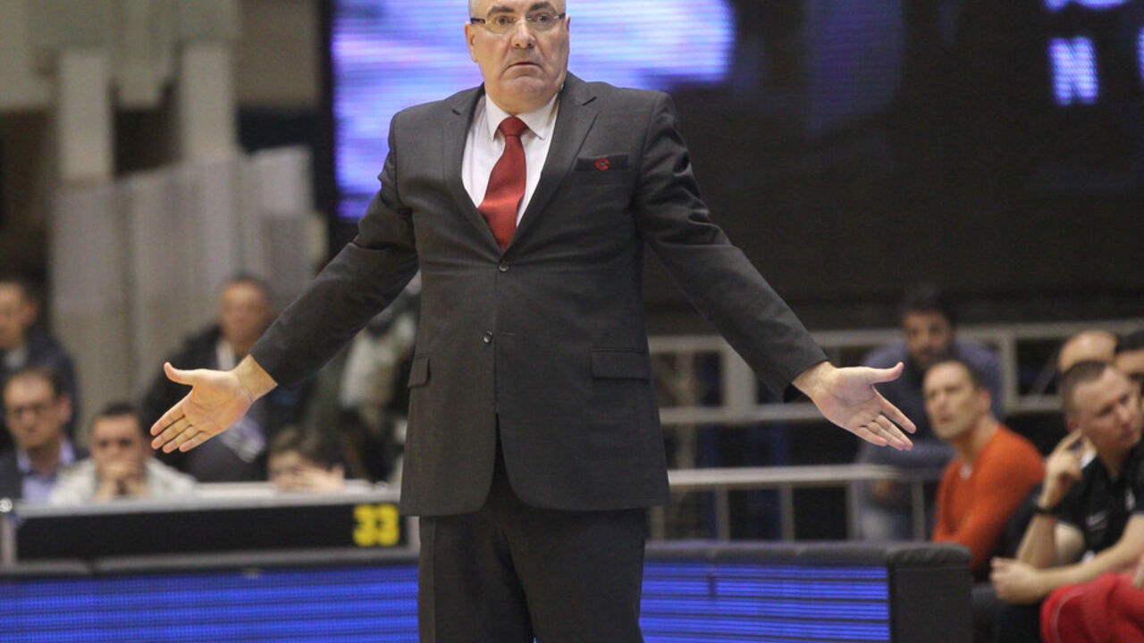 Jasmin Repreša na meču ABA lige između Crvene zvezde i Cedevite