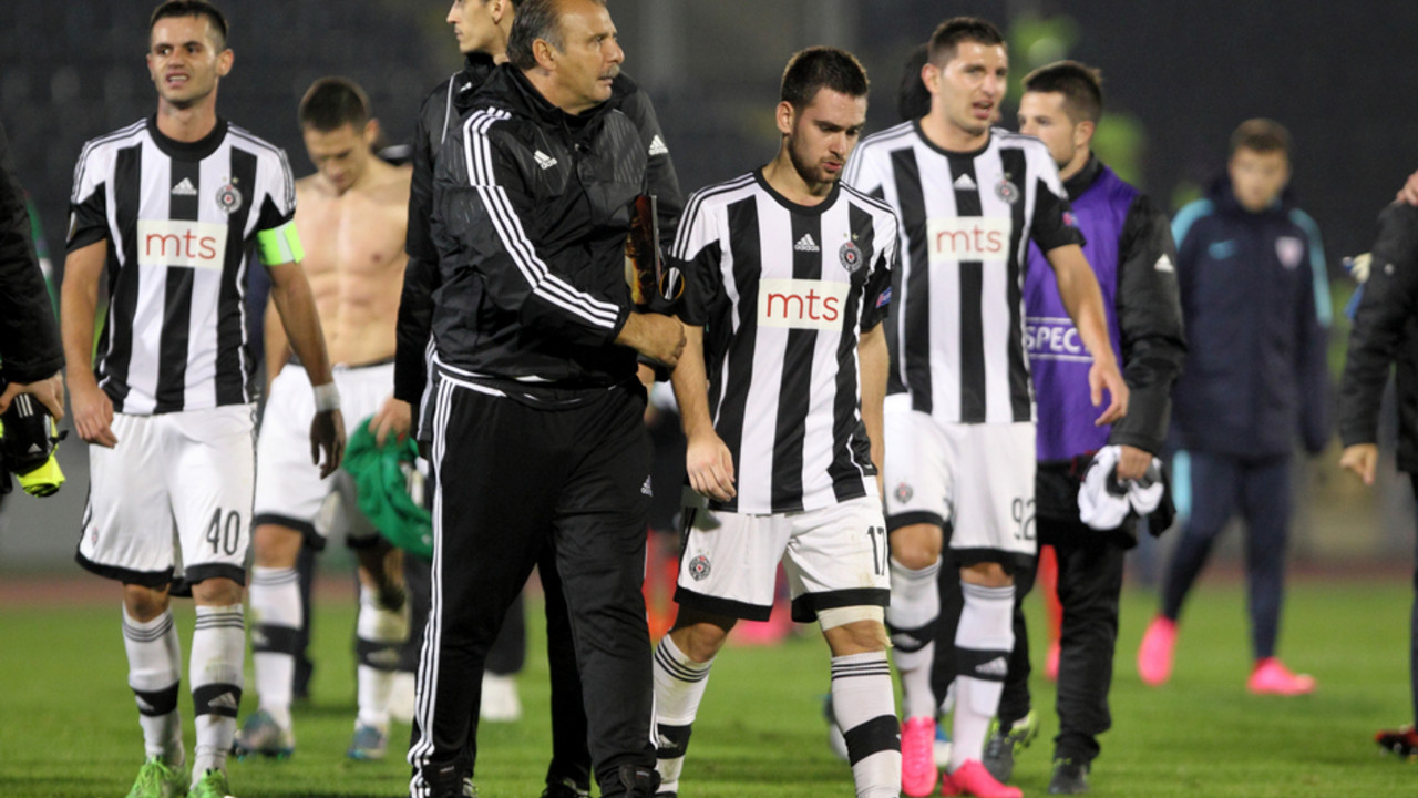 Fudbaleri Partizana posle meča sa Atletik Bilbaoom