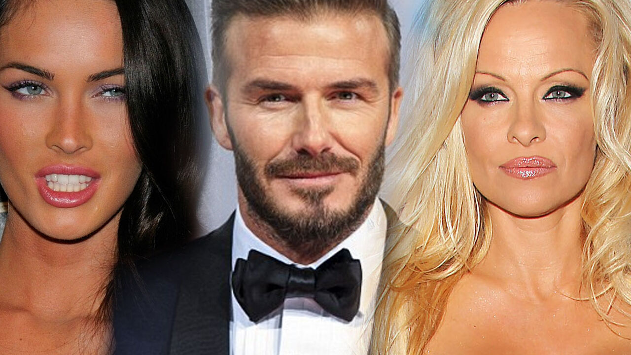 Megan Foks, Dejvid Bekam i Pamela Anderson