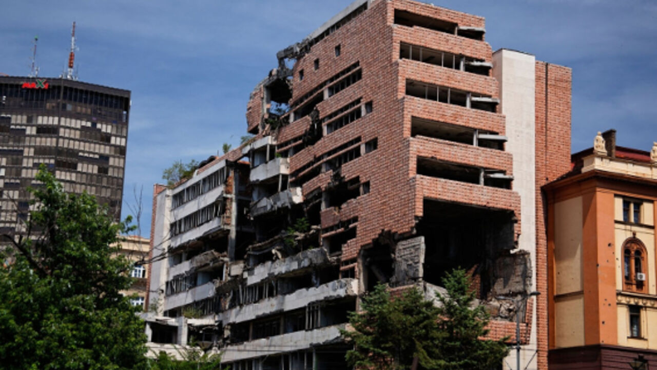 Zgrada Generalštaba, bombardovanje 