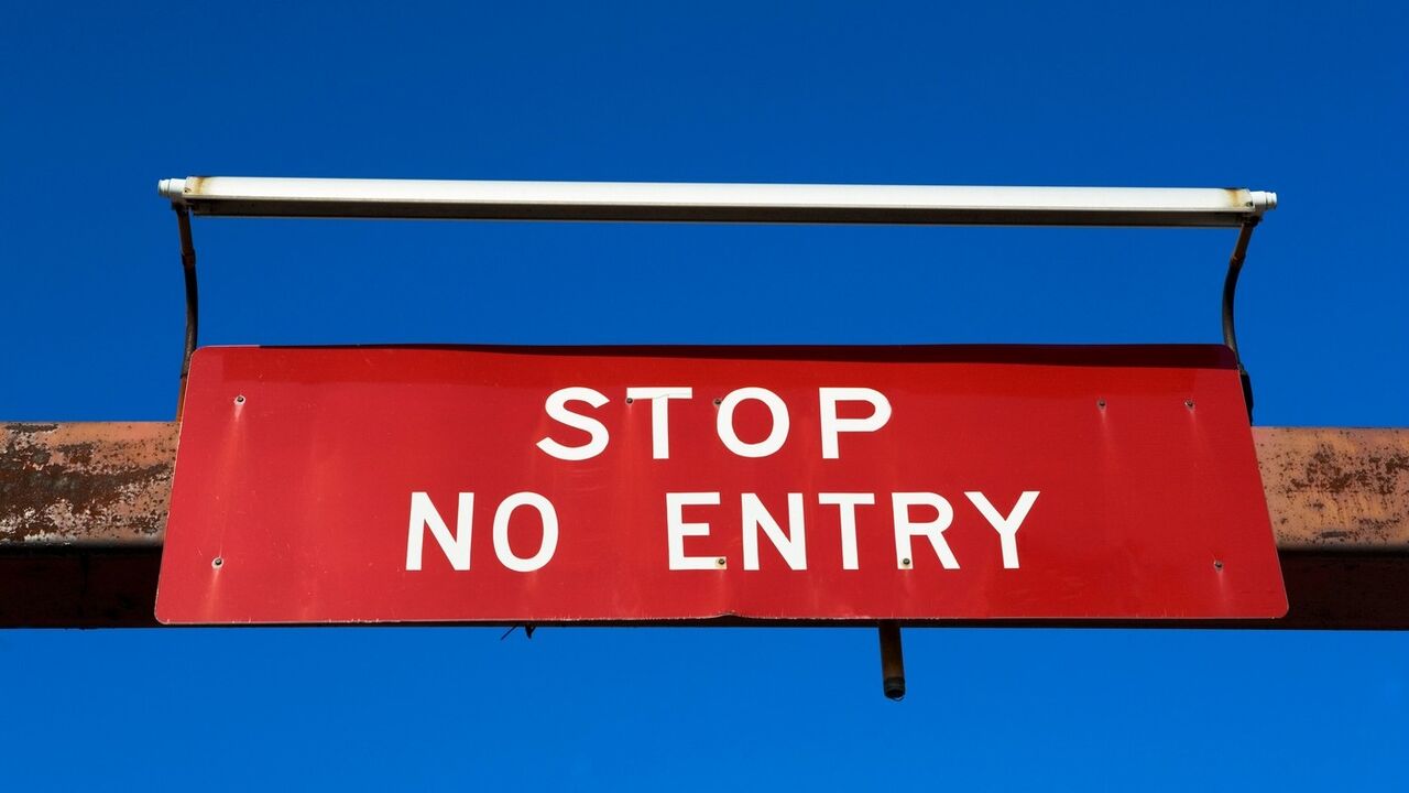 Znak stop, za zabranu ulaska