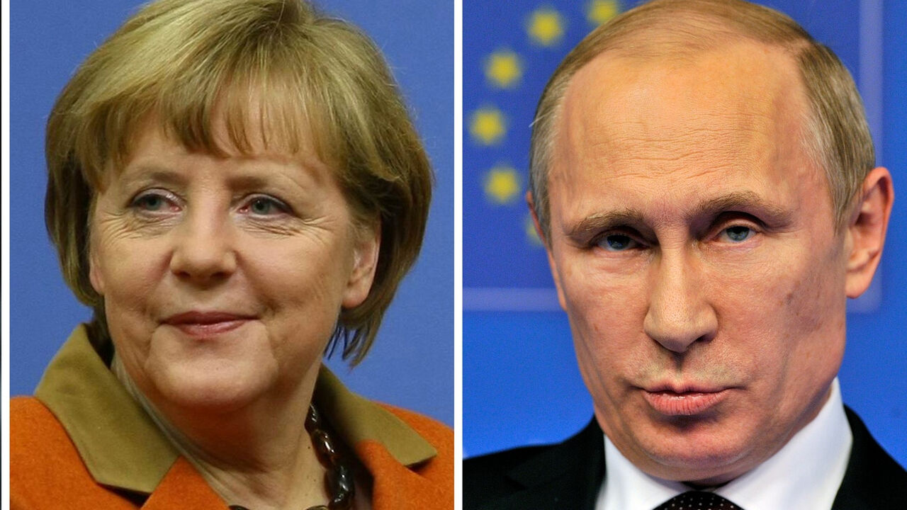 Angela Merkel i Vladimir Putin