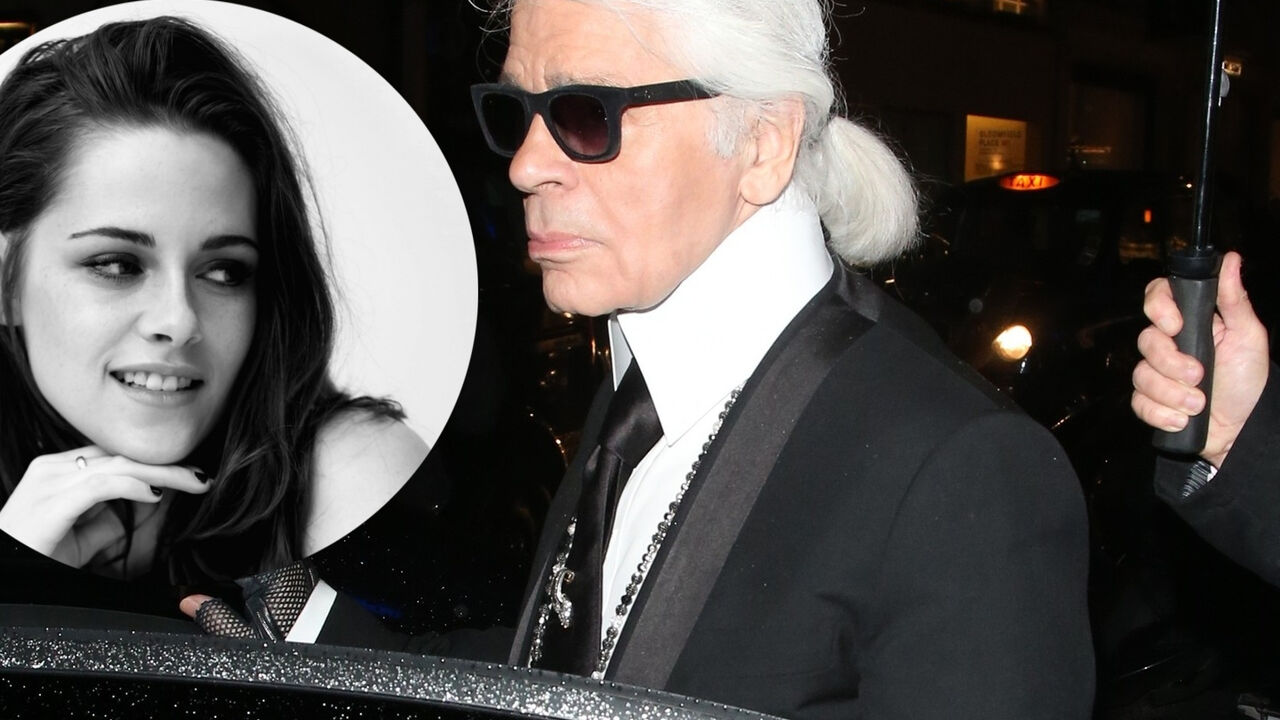 Karl Lagerfeld i Kristen Stjuart