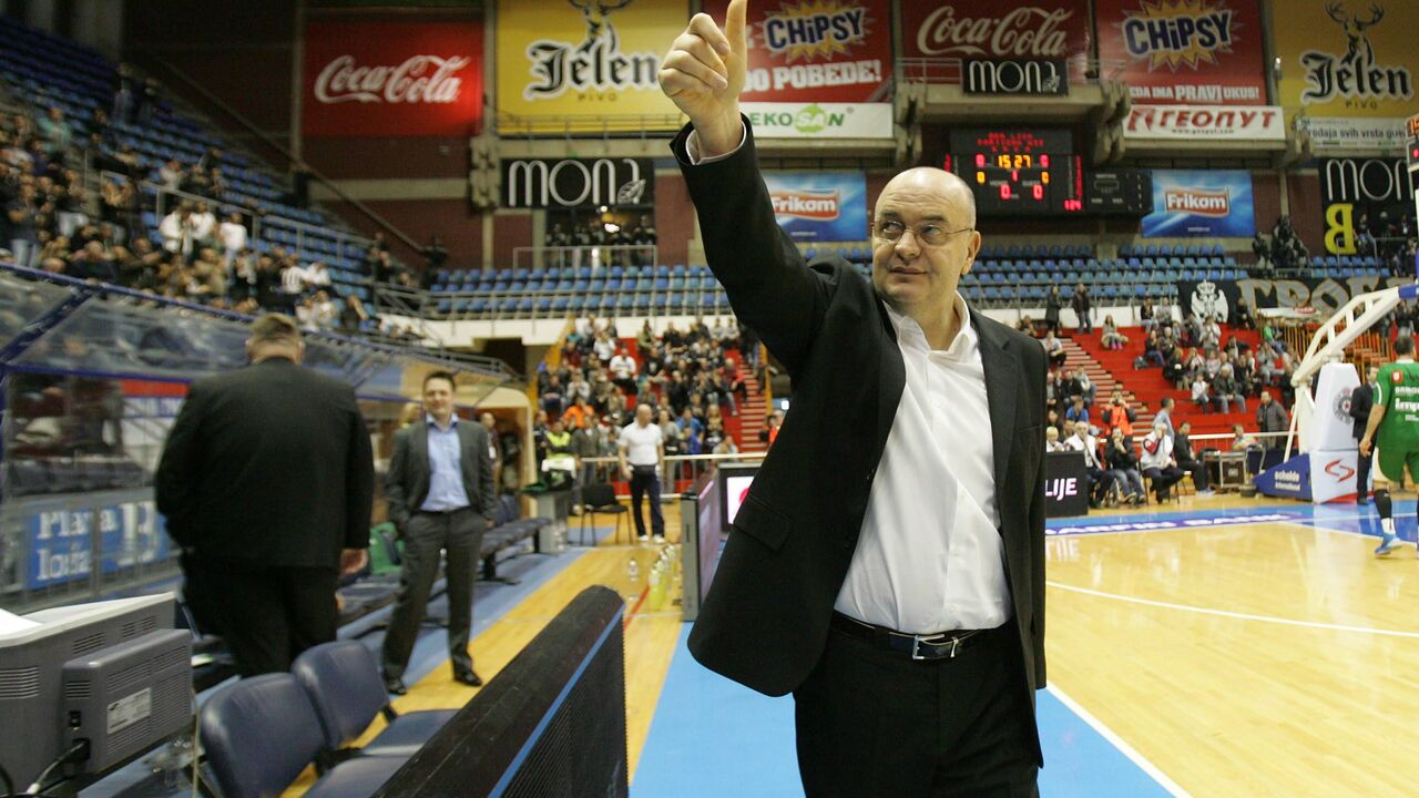 Duško Vujošević, trener košarkaša Partizana