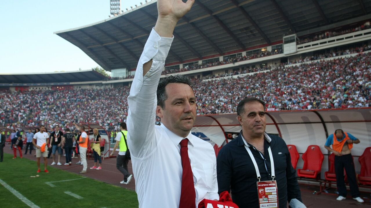 Trener Crvene zvezde Slaviša Stojanović