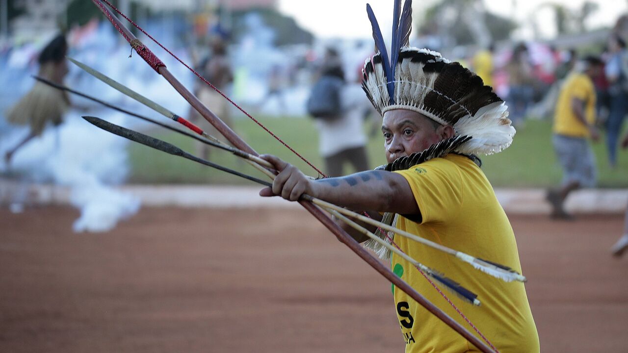 Demonstrant u Brazilu