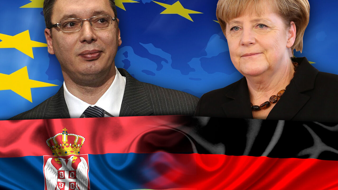 Aleksandrar Vučić i Angela Merkel