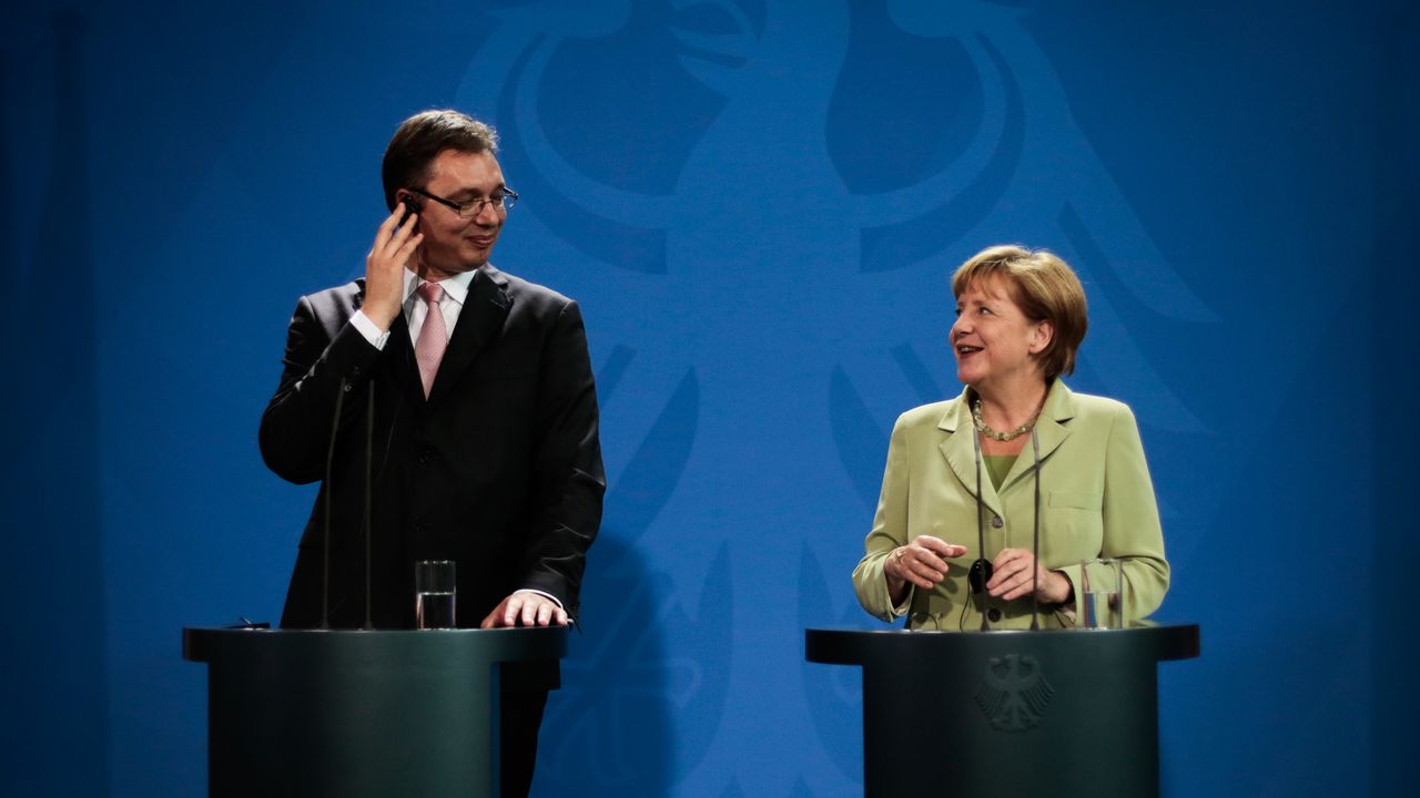 Angela Merkel i Aleksandar VUčić