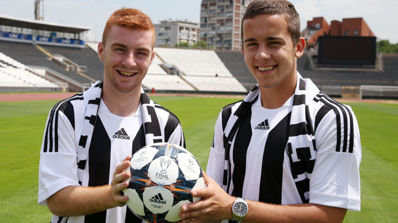 Milan Bogosavac i Miladin Stevanović posle prelaska u Partizan iz Teleoptika