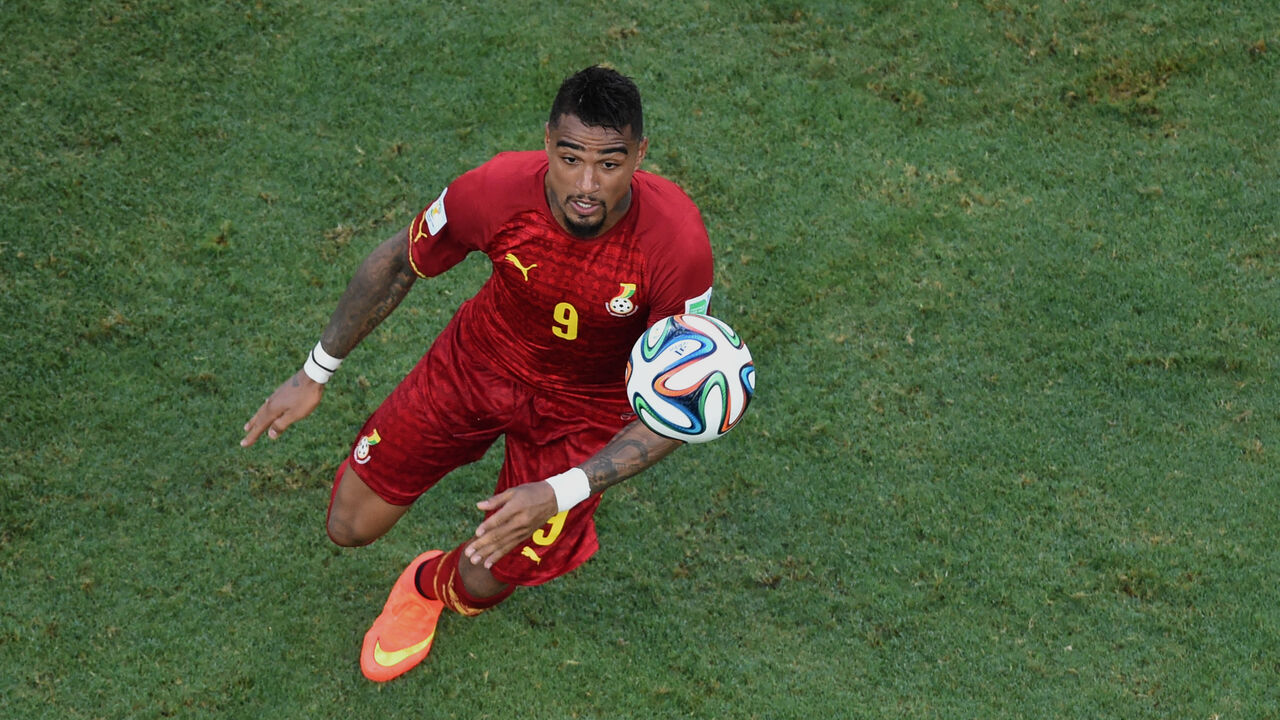 Kevin-Princ Boateng tokom meča između Gane i Nemačke na SP u Brazilu