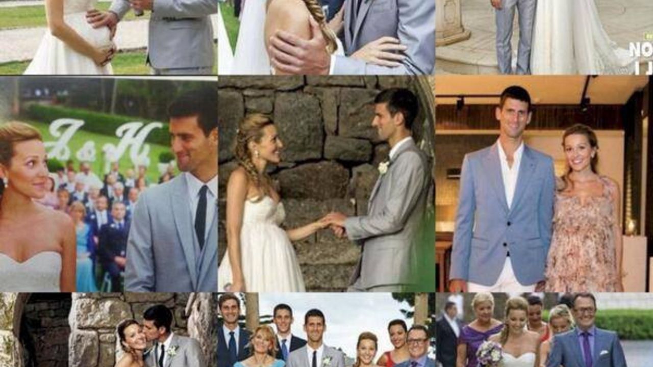 Milica Todorović, Novak Đoković, Jelena Ristić, svadba