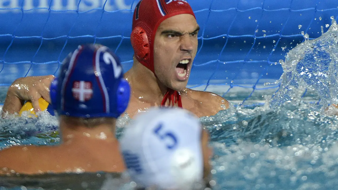Gojko Pijetlović u četvrtfinalnom meču EP protiv Grčke