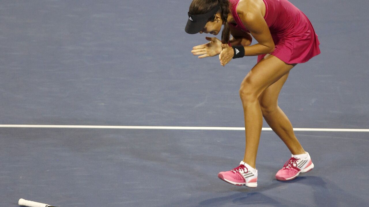 Ana Ivanović u polufinalnom meču WTA turnira u Sinsinatiju