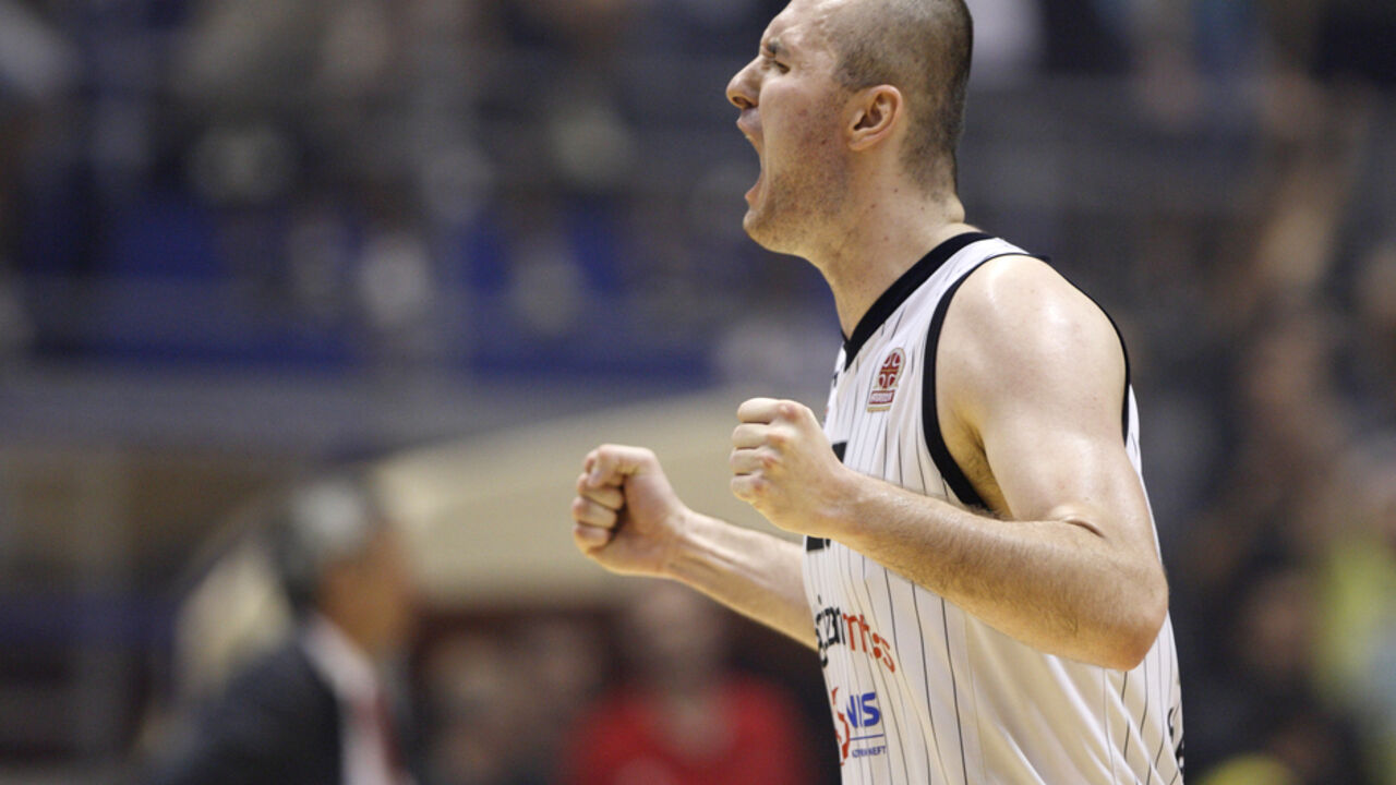 Milan Mačvan iz perioda kada je nosio dres Partizana