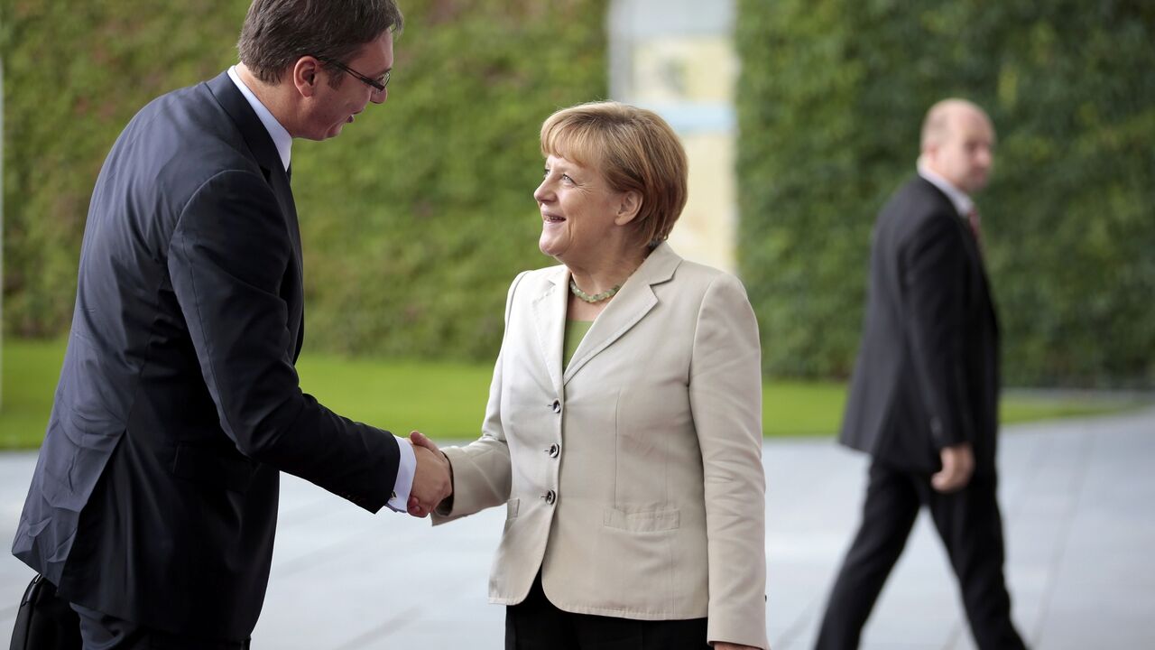 Aleksandar Vučić i Angela Merkel