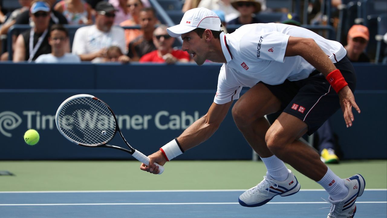 Novak Đoković u meču protiv Filipa Kolšrajbera na US Openu