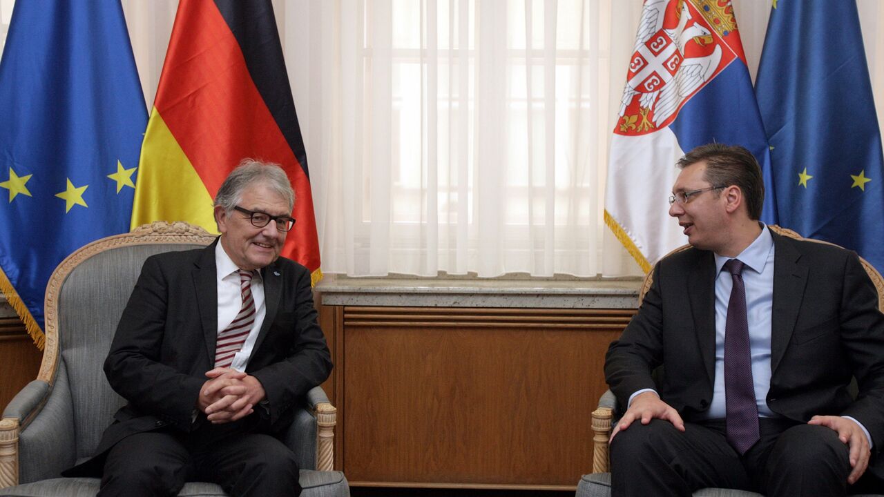 Aleksandar Vučić i Kristof Štreser