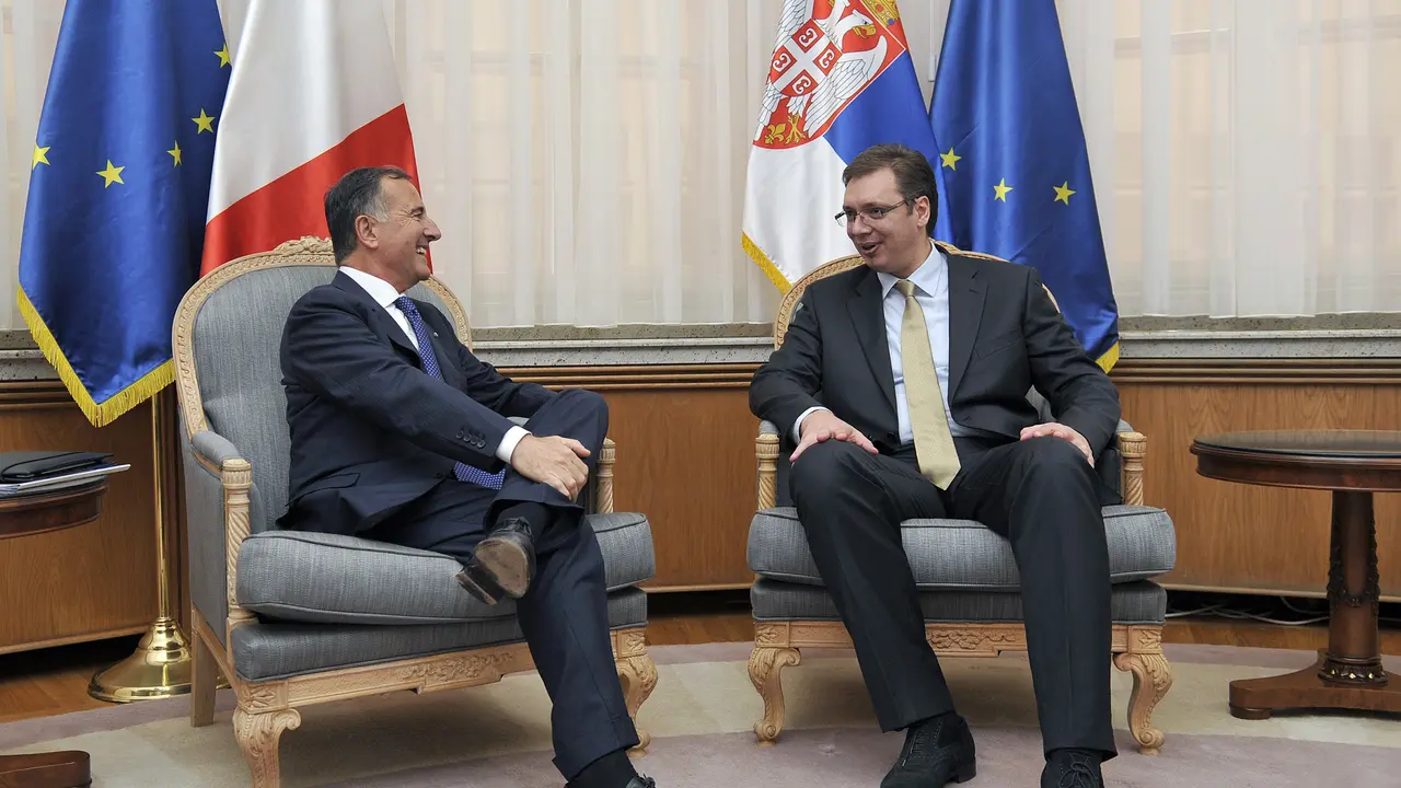 Aleksandar Vučić i Franko Fratini