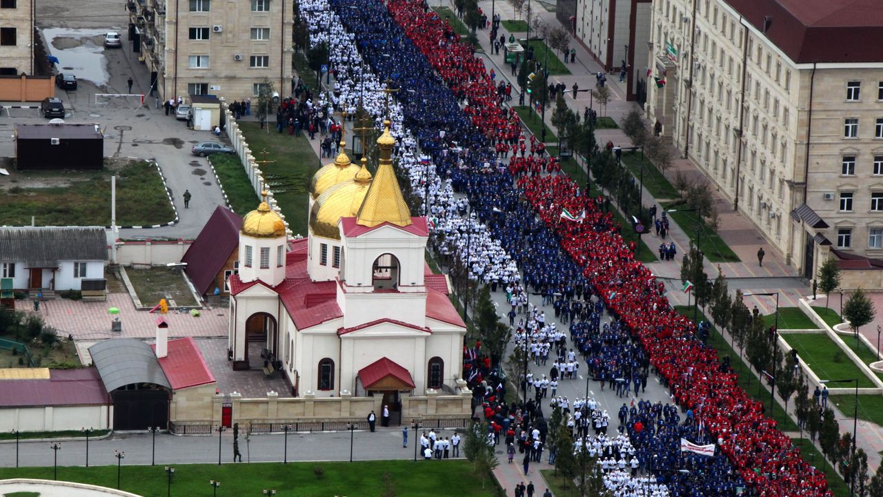 Slavlje Putinovog rođendana u Groznom