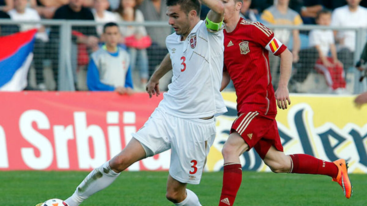 Marko Petković na meču u Jagodini protiv Španije