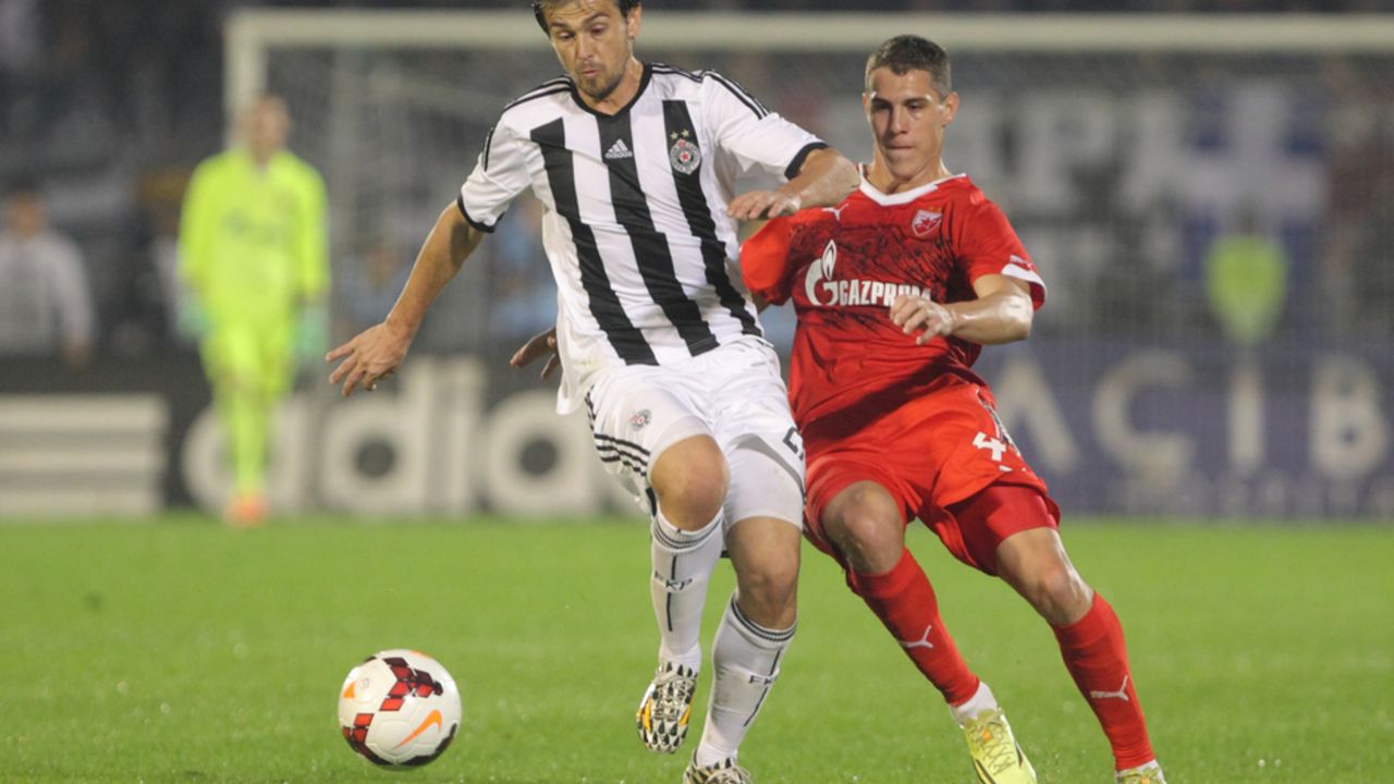 Danko lazović i Darko Lazić u 147. večitom derbiju na stadionu Partizana