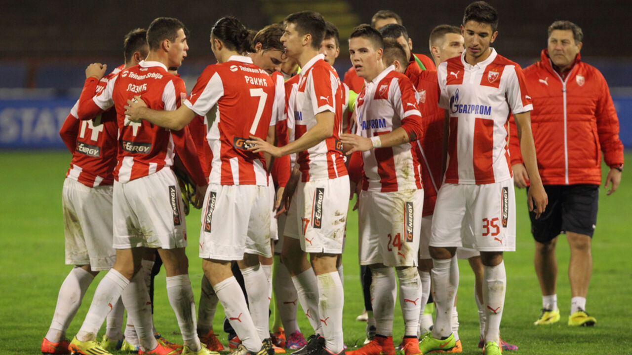 Fudbaleri Crvene zvezde slave pobedu