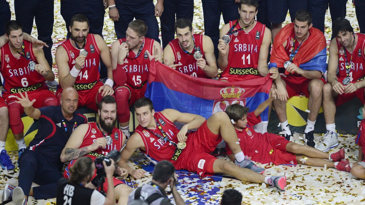 Košarkaši Srbije na podijumu u Madridu
